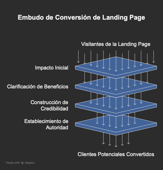 Embudo de conversión de landing page
